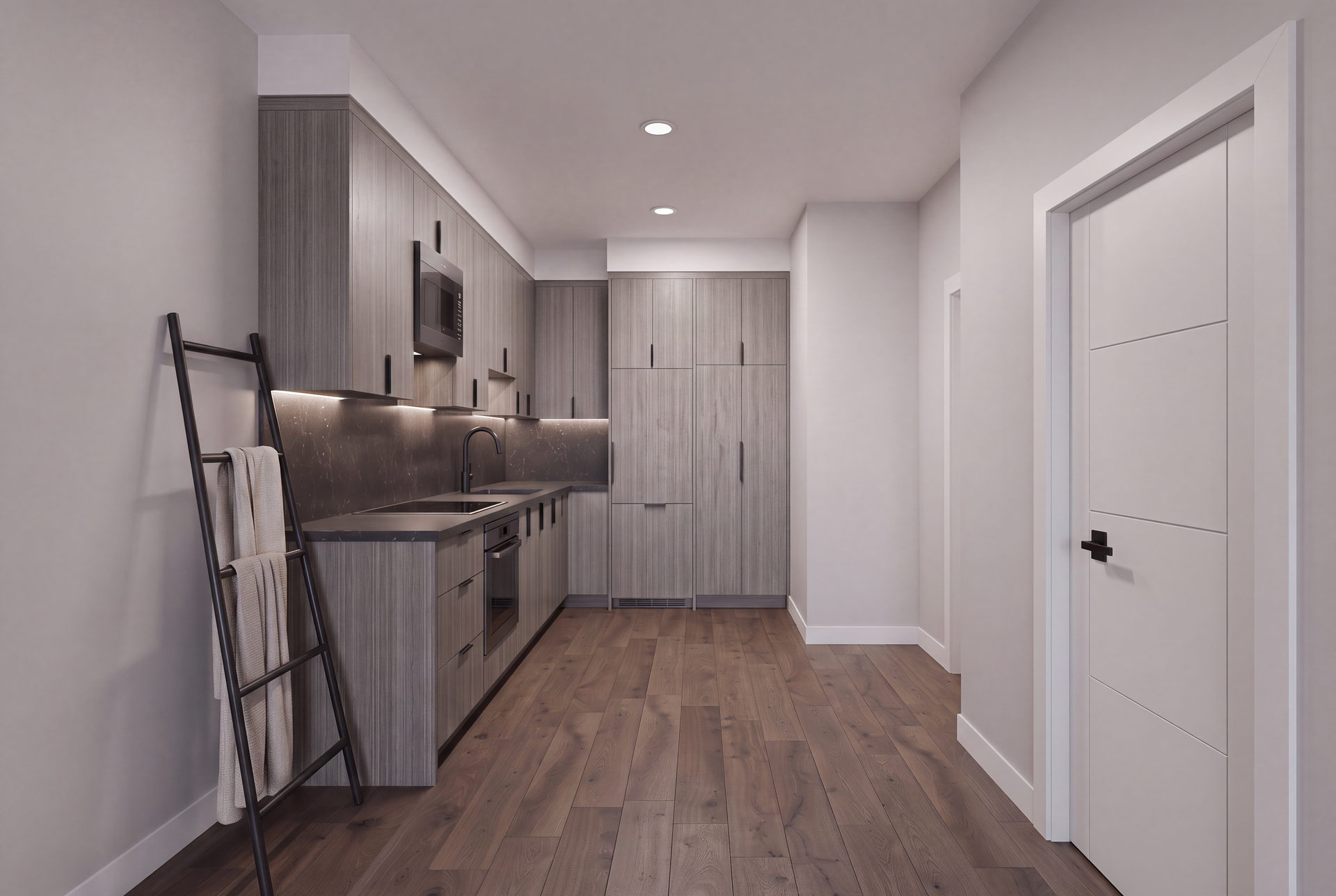 The Current — Secondary suite kitchen