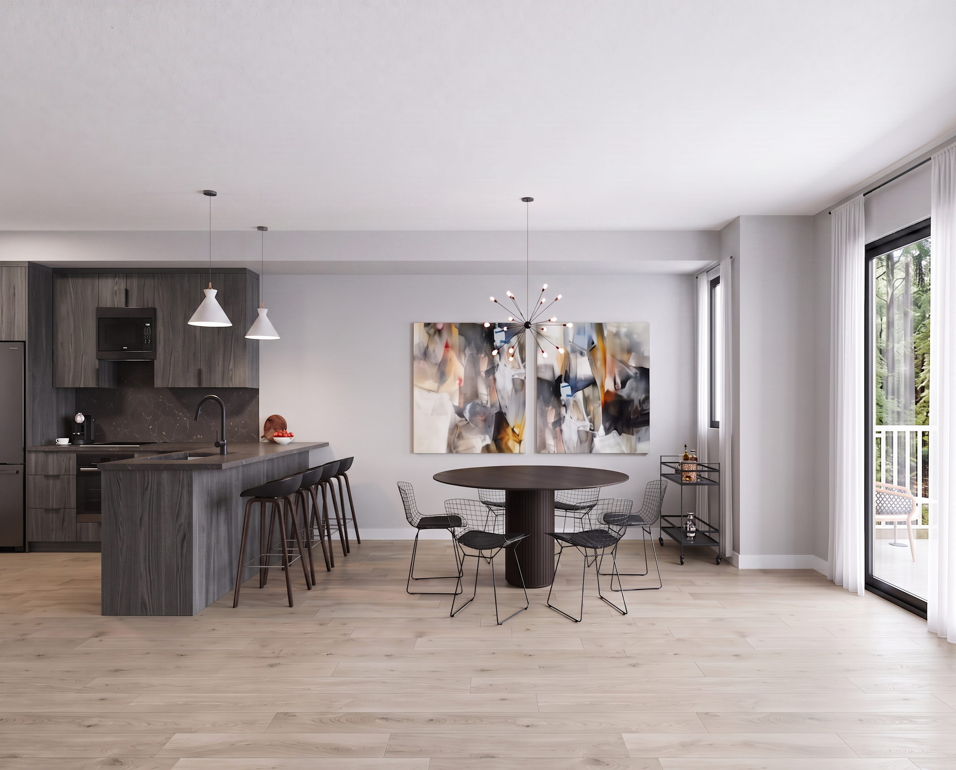 The River — Kitchen and dining